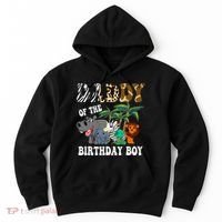 Daddy Of The Birthday Boy Zoo Bday Safari Celebration Hoodie thumb 0