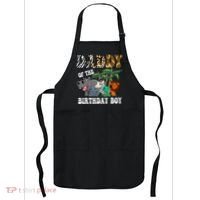 Daddy Of The Birthday Boy Zoo Bday Safari Celebration Apron thumb 0