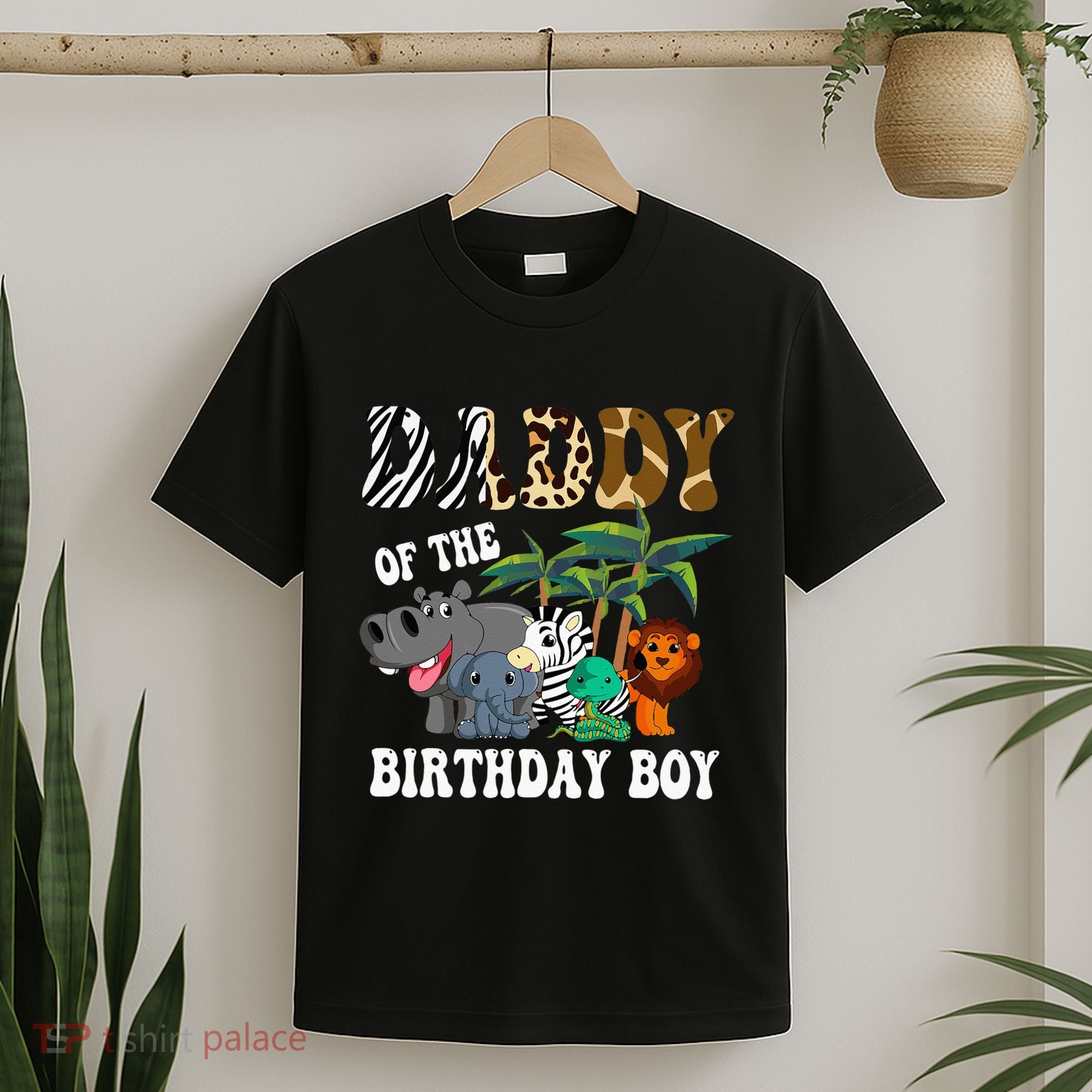 Daddy Of The Birthday Boy Zoo Bday Safari Celebration T-Shirt