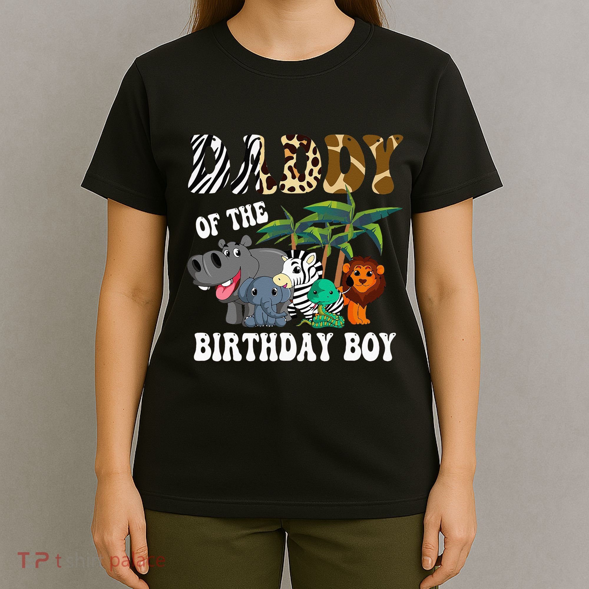 Daddy Of The Birthday Boy Zoo Bday Safari Celebration T-Shirt
