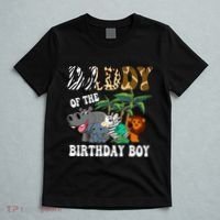 Daddy Of The Birthday Boy Zoo Bday Safari Celebration T-Shirt thumb 5