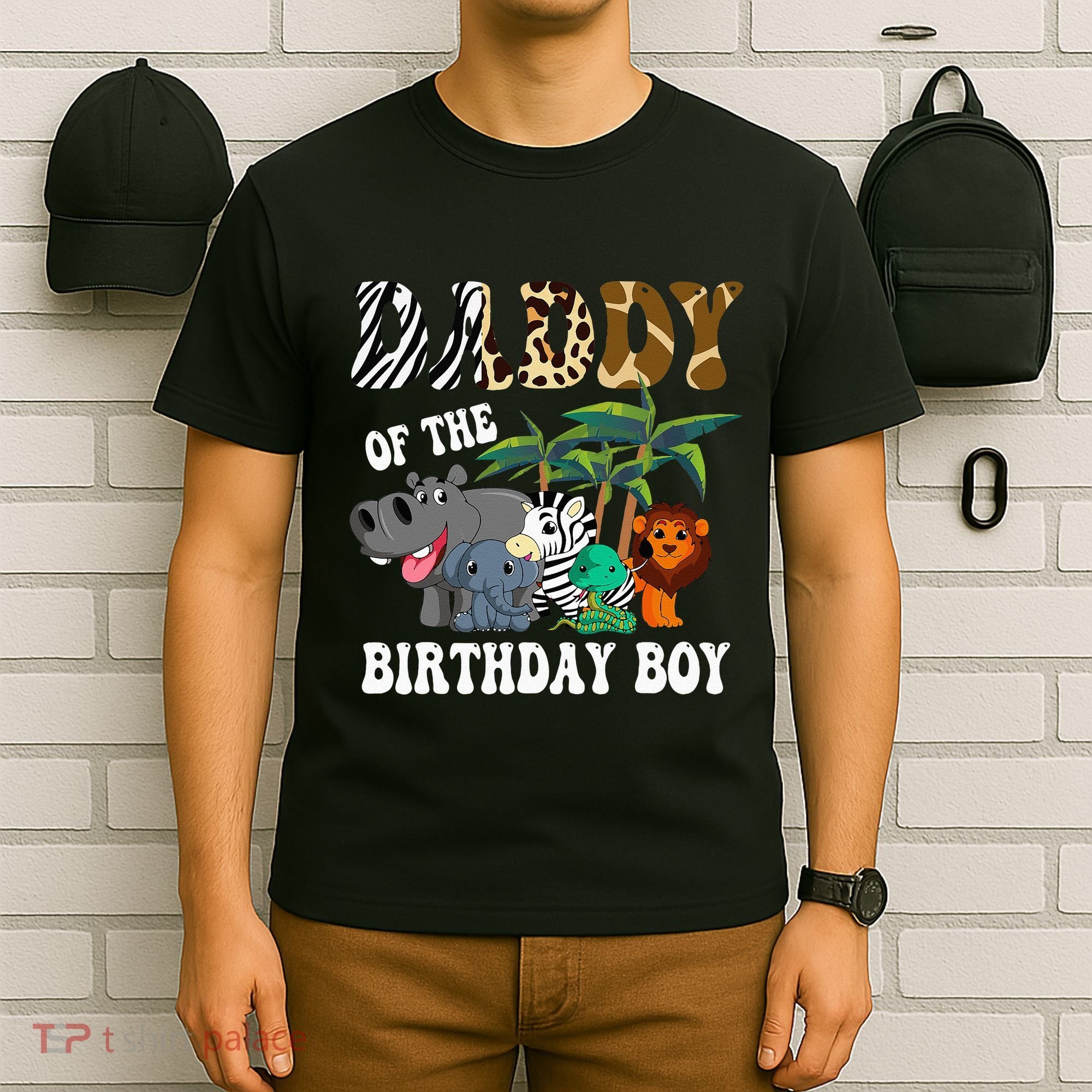 Daddy Of The Birthday Boy Zoo Bday Safari Celebration T-Shirt