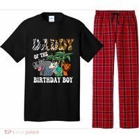 Daddy Of The Birthday Boy Zoo Bday Safari Celebration Pajama Set thumb 0