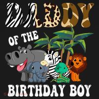 Daddy Of The Birthday Boy Zoo Bday Safari Celebration Polo thumb 3