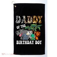 Daddy Of The Birthday Boy Zoo Bday Safari Celebration Golf Towel thumb 0