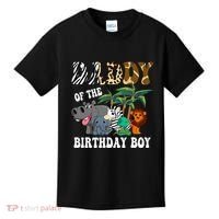 Daddy Of The Birthday Boy Zoo Bday Safari Celebration Kids T-Shirt thumb 0