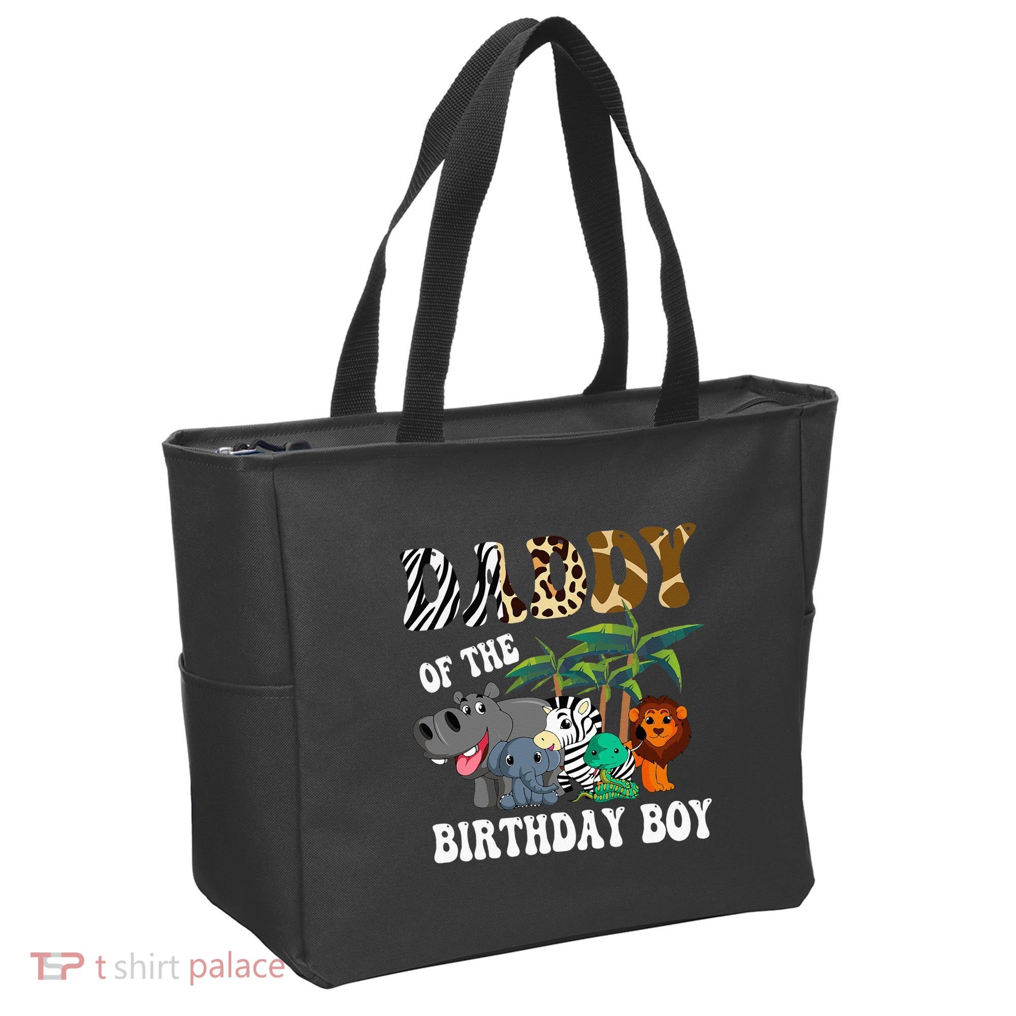 Daddy Of The Birthday Boy Zoo Bday Safari Celebration Tote Bag