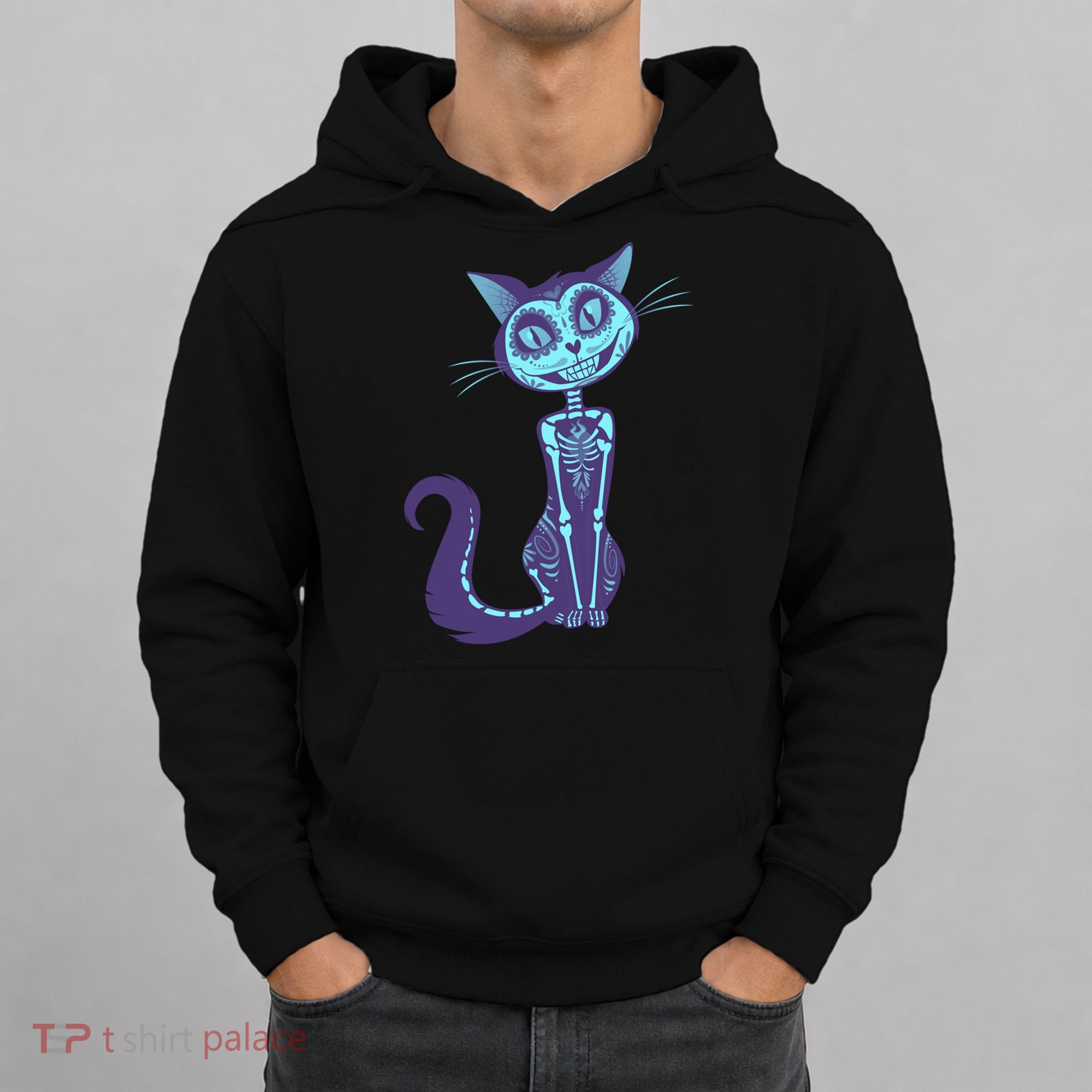 Day Of The Dead Dia De Los Muertos Cat Hoodie