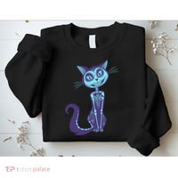 Day Of The Dead Dia De Los Muertos Cat Sweatshirt thumb 2