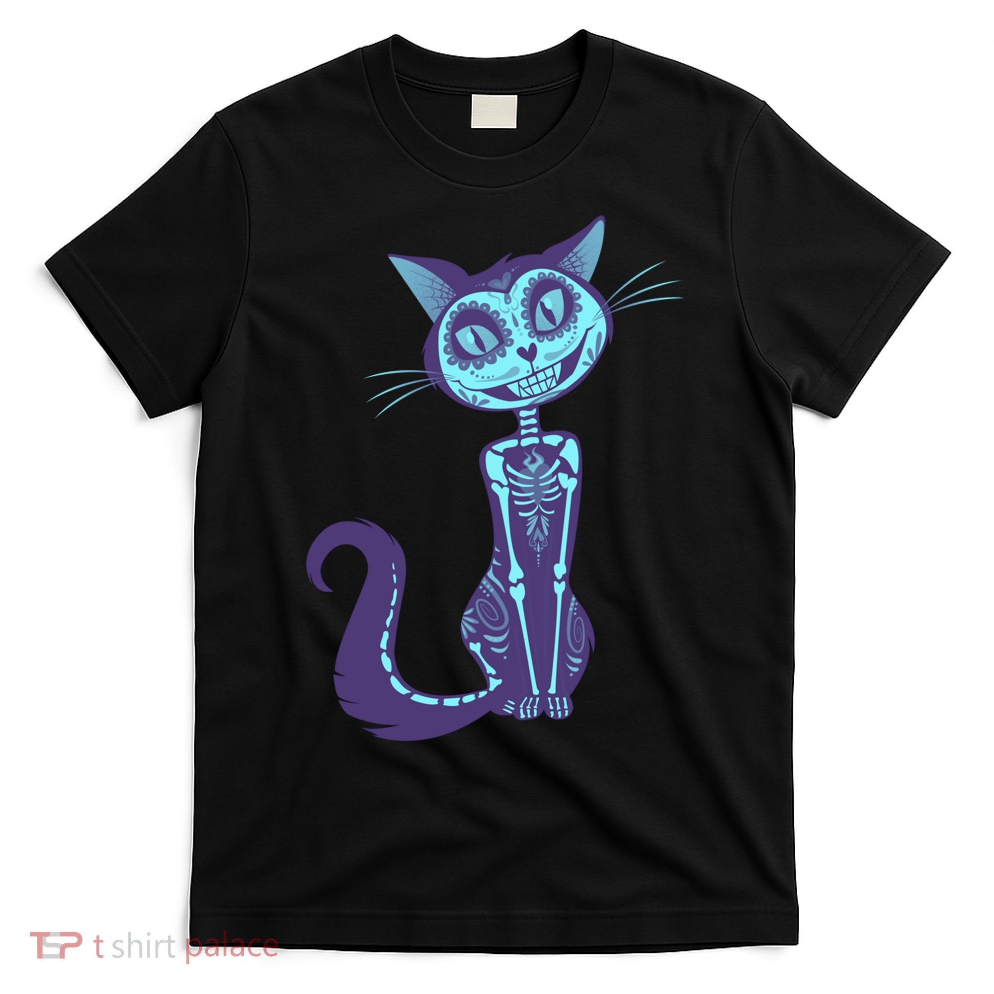 Day Of The Dead Dia De Los Muertos Cat T-Shirt