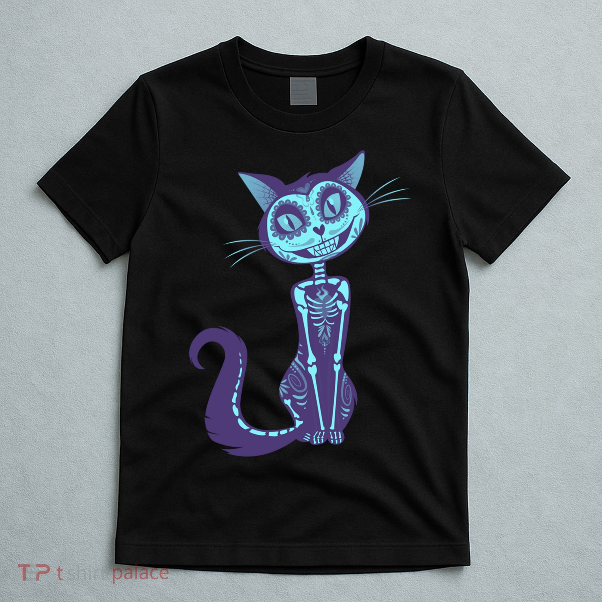 Day Of The Dead Dia De Los Muertos Cat T-Shirt