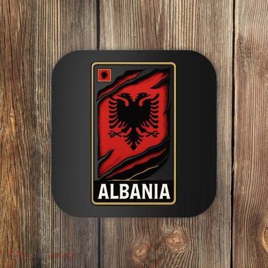 Depth Of The Eagle: Albania In Layers Coaster