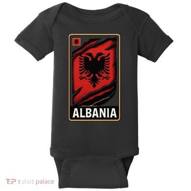 Depth Of The Eagle: Albania In Layers Baby Bodysuit
