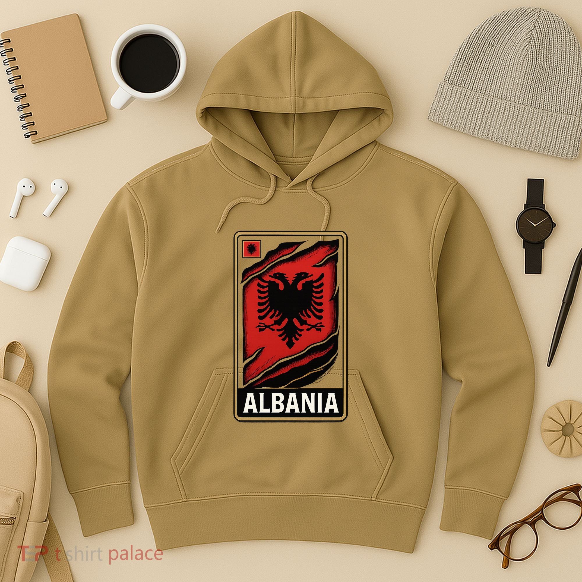 Depth Of The Eagle: Albania In Layers Hoodie