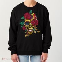 Day Of The Dead Rose Skull Women's Sweatshirt thumb 0