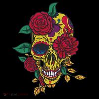 Day Of The Dead Rose Skull Women's Hoodie thumb 2