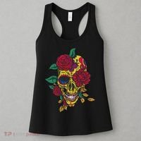 Day Of The Dead Rose Skull Women's Tank Top thumb 3