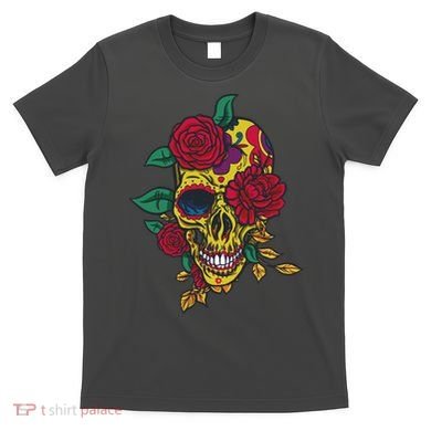 Day Of The Dead Rose Skull T-Shirt
