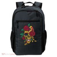Day Of The Dead Rose Skull Backpack thumb 0