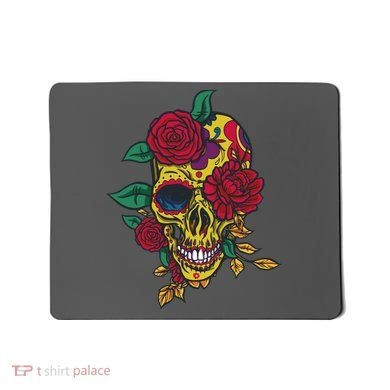 Day Of The Dead Rose Skull Mousepad