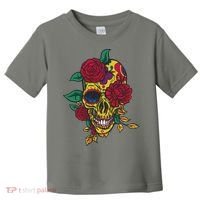 Day Of The Dead Rose Skull Toddler T-Shirt thumb 0