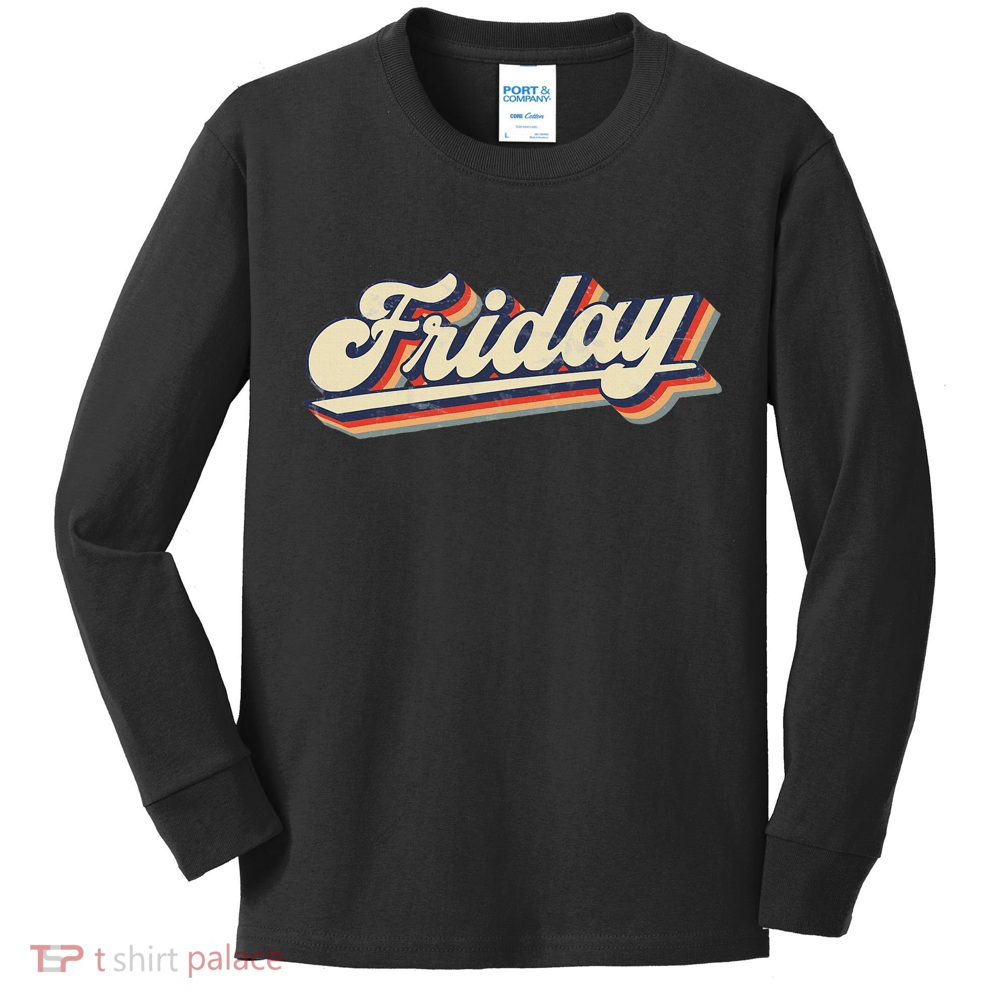 Days Of The Week Friday Kids Long Sleeve Shirt