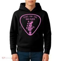 Dibs On The Bassist Dibs On The Bass Player Kids Hoodie thumb 4