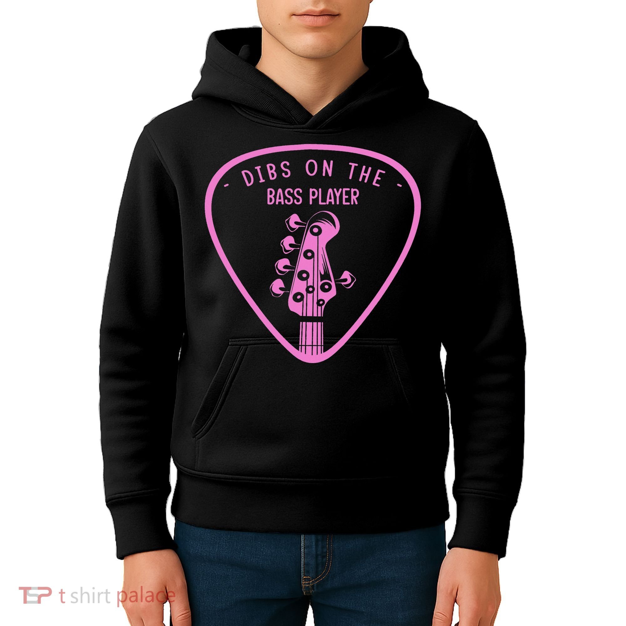 Dibs On The Bassist Dibs On The Bass Player Kids Hoodie