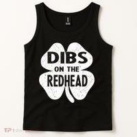 Dibs On The Redhead St PattyS Day Funny PatrickS Day Tank Top thumb 2