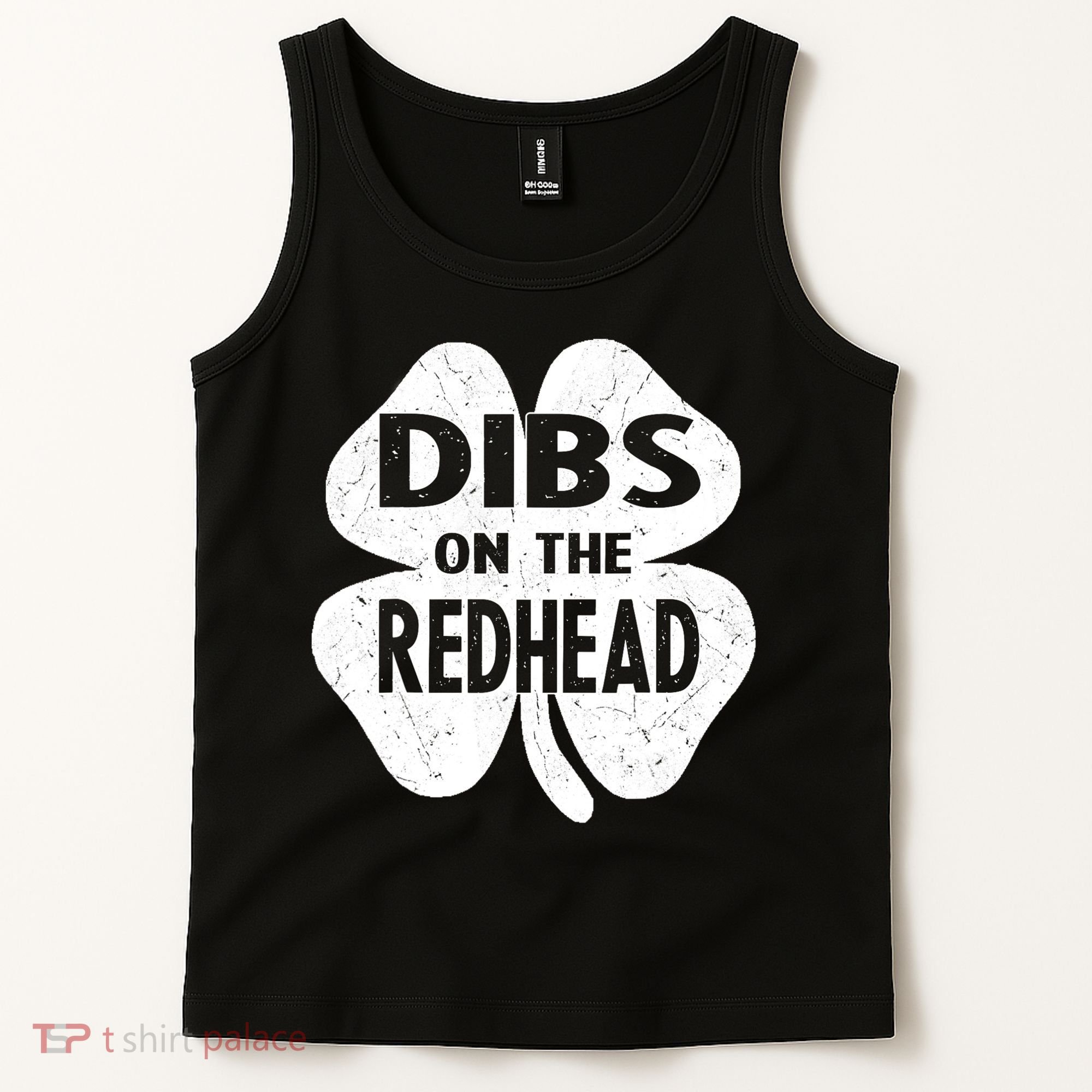 Dibs On The Redhead St PattyS Day Funny PatrickS Day Tank Top