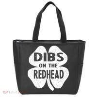 Dibs On The Redhead St PattyS Day Funny PatrickS Day Tote Bag thumb 0