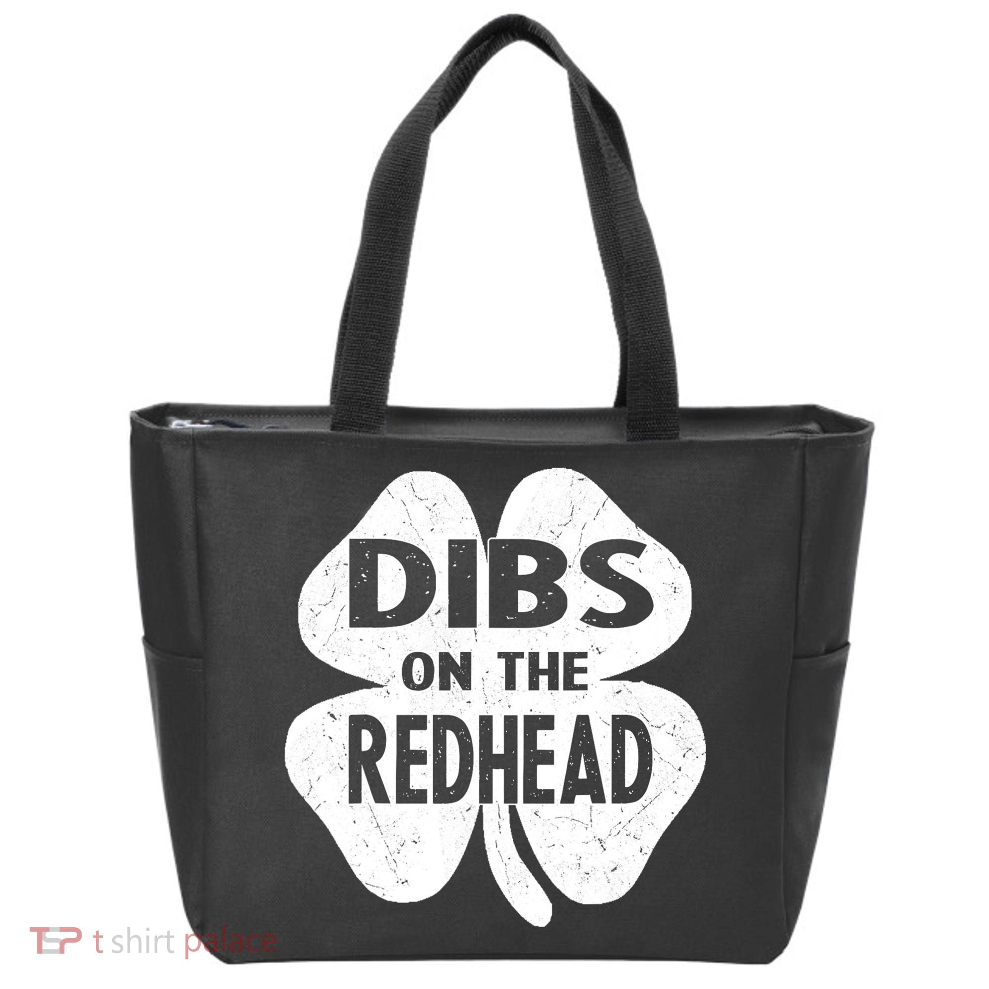 Dibs On The Redhead St PattyS Day Funny PatrickS Day Tote Bag