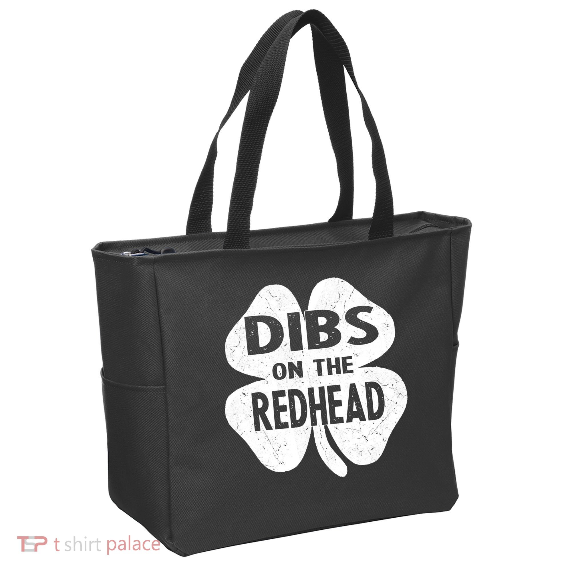 Dibs On The Redhead St PattyS Day Funny PatrickS Day Tote Bag