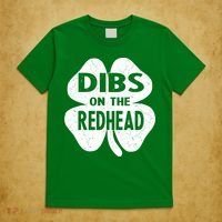 Dibs On The Redhead St PattyS Day Funny PatrickS Day T-Shirt thumb 5