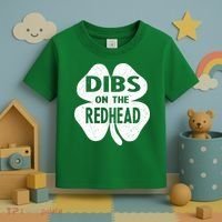 Dibs On The Redhead St PattyS Day Funny PatrickS Day Toddler T-Shirt thumb 3