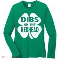 Dibs On The Redhead St PattyS Day Funny PatrickS Day Women's Long Sleeve Shirt thumb 0
