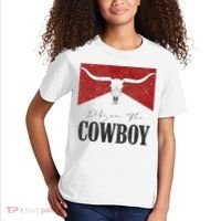 Dibs On The Cowboy Retro Bull Skull Western Country Southern Kids T-Shirt thumb 2