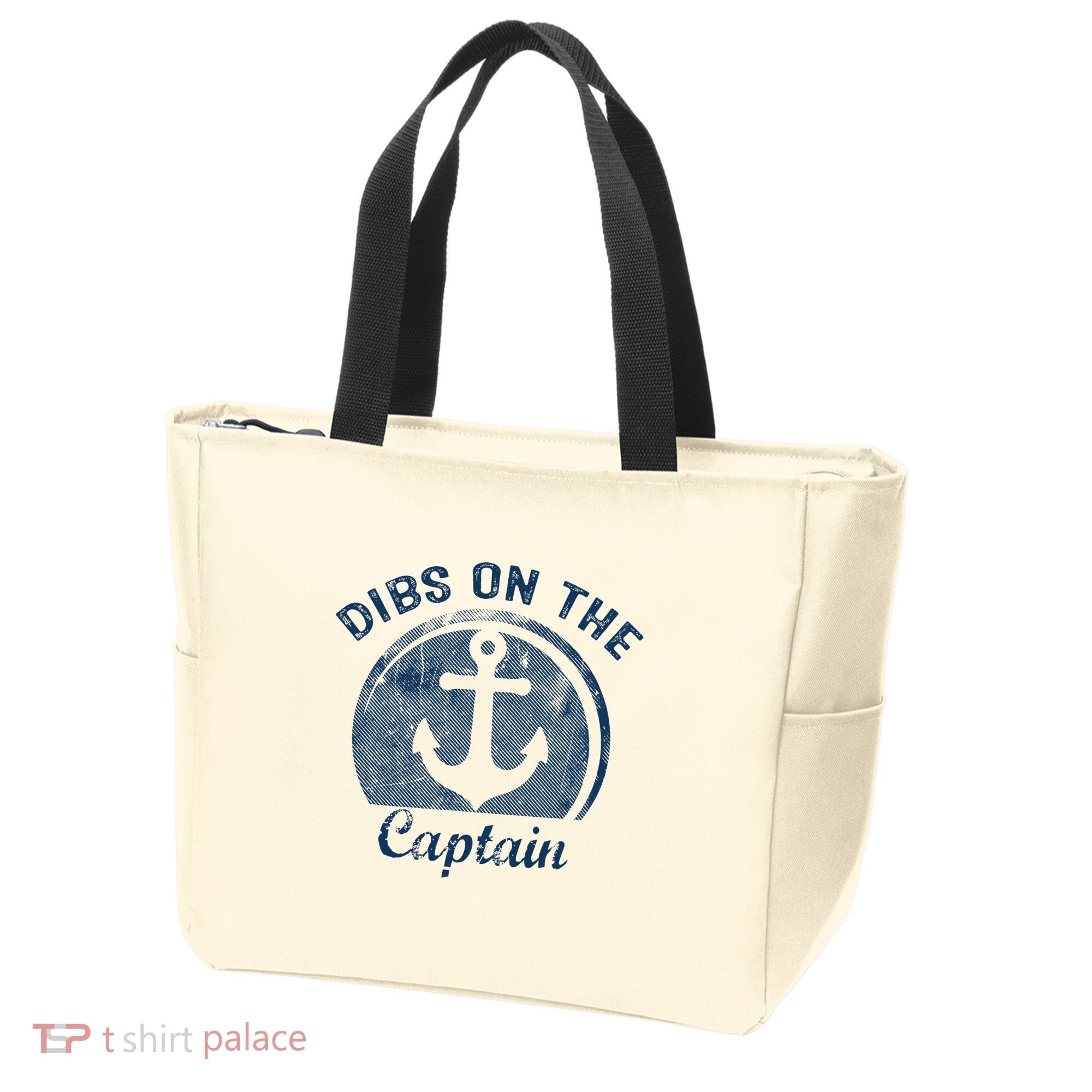 Dibs On The Captain Funny Boating Boat Lover Tote Bag