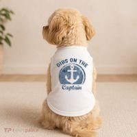 Dibs On The Captain Funny Boating Boat Lover Doggie Tank thumb 2