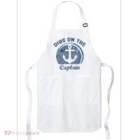 Dibs On The Captain Funny Boating Boat Lover Apron thumb 0