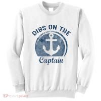 Dibs On The Captain Funny Boating Boat Lover Sweatshirt thumb 0
