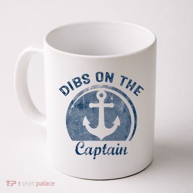 Dibs On The Captain Funny Boating Boat Lover Coffee Mug
