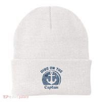 Dibs On The Captain Funny Boating Boat Lover Beanie thumb 0