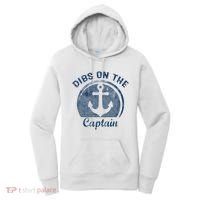 Dibs On The Captain Funny Boating Boat Lover Women's Hoodie thumb 0