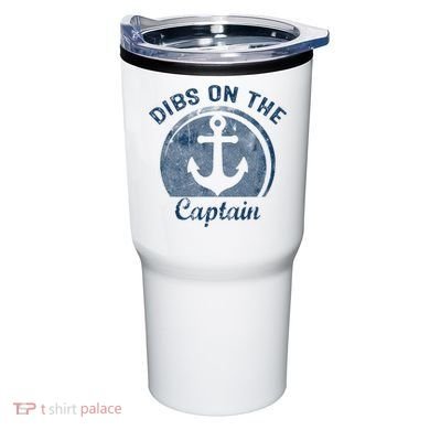 Dibs On The Captain Funny Boating Boat Lover Tumbler