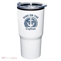 Dibs On The Captain Funny Boating Boat Lover Tumbler thumb 0