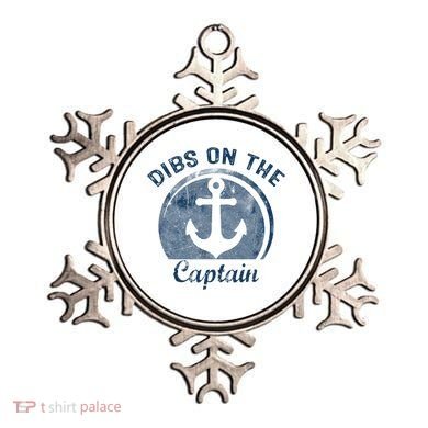 Dibs On The Captain Funny Boating Boat Lover Ornament