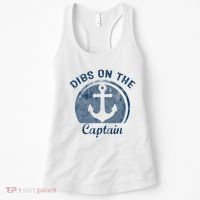 Dibs On The Captain Funny Boating Boat Lover Women's Tank Top thumb 0