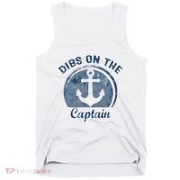 Dibs On The Captain Funny Boating Boat Lover Tank Top thumb 0