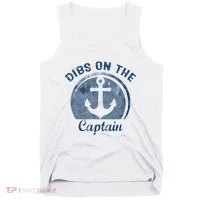 Dibs On The Captain Funny Boating Boat Lover Tank Top thumb 0